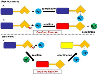 A Fluorescent and Colorimetric Chemosensor for Hg2+ Based on Rhodamine 6G With a Two-Step Reaction Mechanism